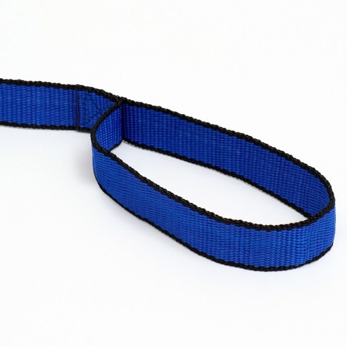 Поводок 2 м х 2,5 см, сине-чёрный Поводок 2 м х 2,5 см, сине-чёрный
