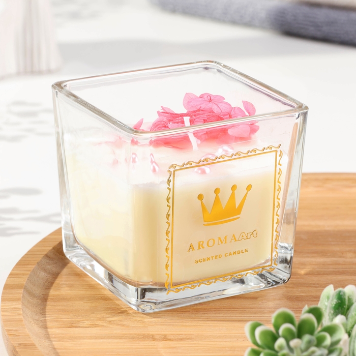 Свеча ароматическая  Свеча ароматическая "Aroma Art", страстная самба, квадратная, 8х10,5 см