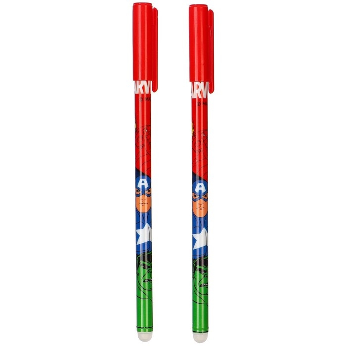 Ручка пиши стирай, 2 штуки, 4 стержня, Мстители Ручка пиши стирай, 2 штуки, 4 стержня, Мстители