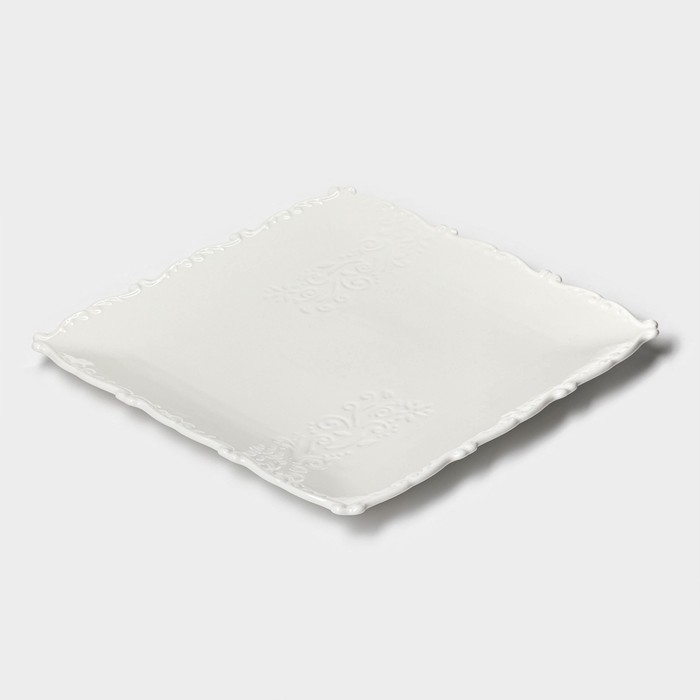 Тарелка фарфоровая пирожковая Magistro Kingdom, 30×2,2 см Тарелка фарфоровая пирожковая Magistro Kingdom, 30×2,2 см