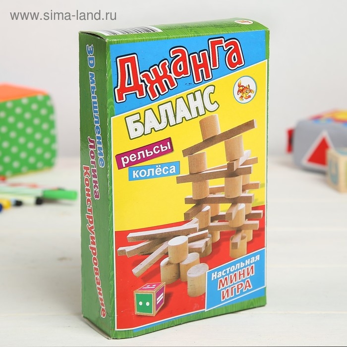 Падающая башня дженга, настольная игра  Падающая башня дженга, настольная игра "Баланс"