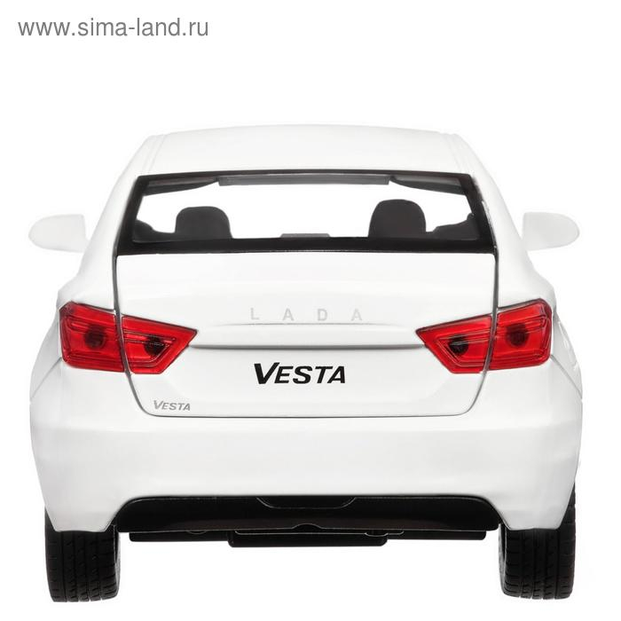 Машина металлическая «Lada Vesta седан» 1:24, цвет белый, открываются двери, капот, багаж, световые и звуковые эффекты Машина металлическая «Lada Vesta седан» 1:24, цвет белый, открываются двери, капот, багаж, световые и звуковые эффекты