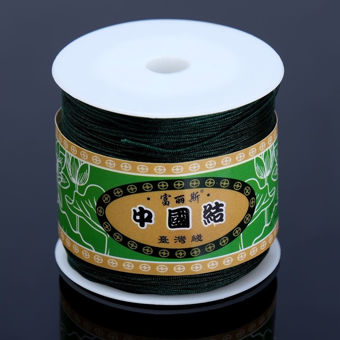 Шнур «Шамбала» длина 100 м, d=1 мм, цвет изумрудный Шнур «Шамбала» длина 100 м, d=1 мм, цвет изумрудный