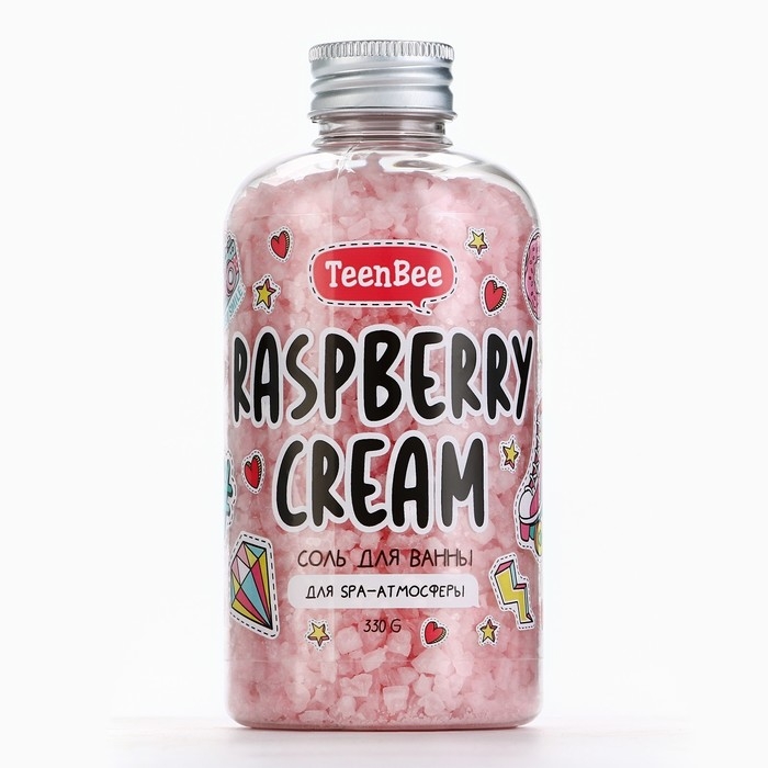 Cоль для ванны, 330 г, аромат малины, TeenBee