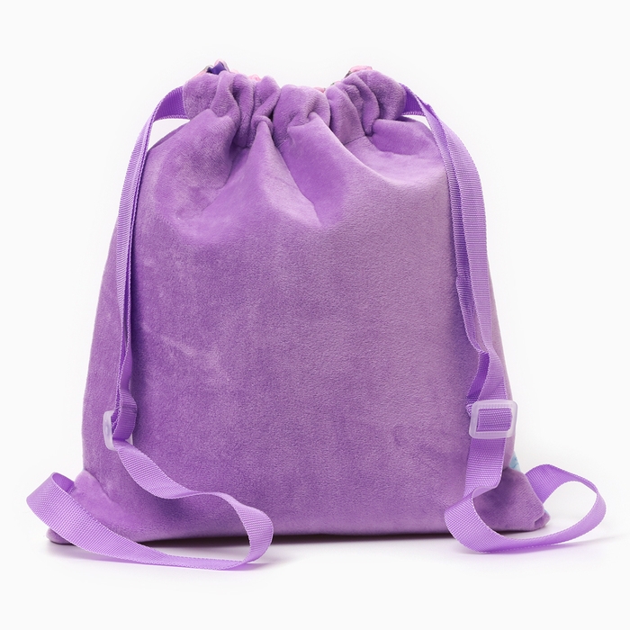 Сумка детская «Оленёнок», 35 × 30 см, цвет фиолетовый