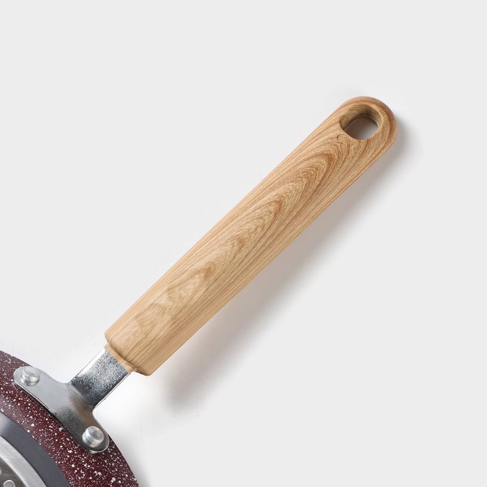 Сковорода блинная Доляна Grit, d=24 см, ручка soft-touch, антипригарное покрытие, индукция, цвет коричневый Сковорода блинная Доляна Grit, d=24 см, ручка soft-touch, антипригарное покрытие, индукция, цвет коричневый