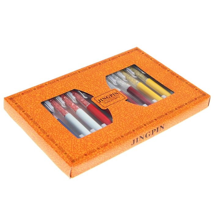 Ручка подарочная, шариковая, поворотный корпус, со стразами и стилусом, МИКС Ручка подарочная, шариковая, поворотный корпус, со стразами и стилусом, МИКС