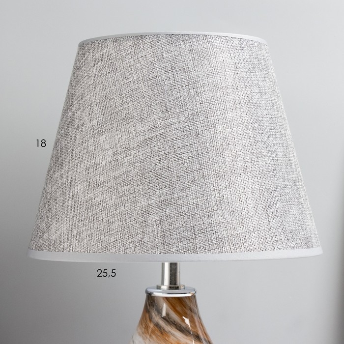 Настольная лампа Настольная лампа "Фьюжн" E14 40Вт серый 25х25х39 см RISALUX