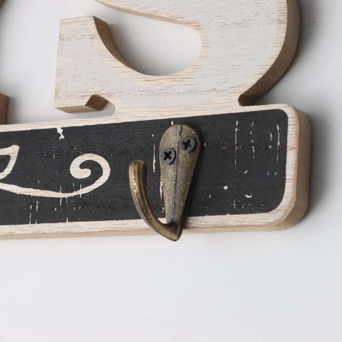 Крючки декоративные дерево Крючки декоративные дерево "Домик. Ключи" 3,5х35х17,5 см