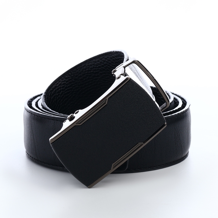 Ремень мужской, ширина 3,6 см, пряжка автомат, цвет чёрный Ремень мужской, ширина 3,6 см, пряжка автомат, цвет чёрный