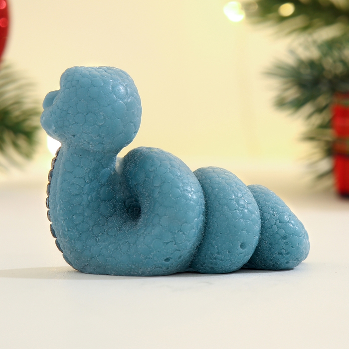 Новый год. Символ 2025. Фигурное мыло Новый год. Символ 2025. Фигурное мыло "Змейка Льдинка" синее, 50г