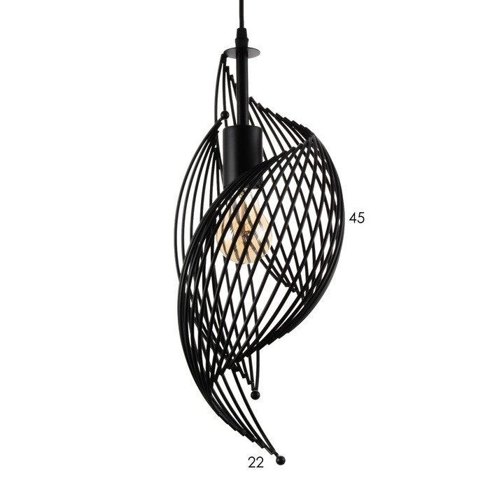 Светильник BayerLux Светильник BayerLux "Шелла" E27 40Вт черный 22х100 см