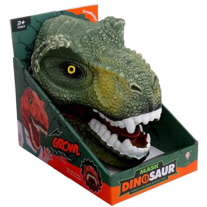 Маска динозавра «Тираннозавр», цвет МИКС Маска динозавра «Тираннозавр», цвет МИКС