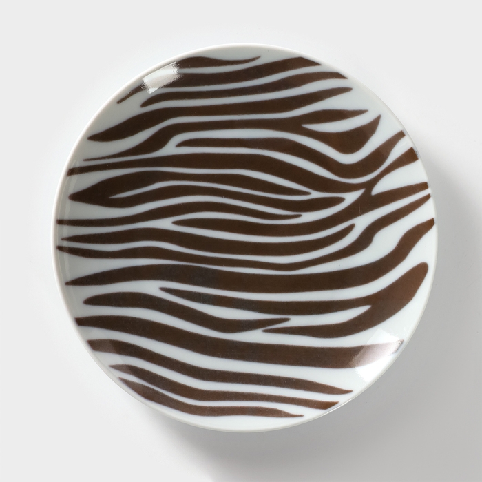 Тарелка фарфоровая «Сафари. Зебра», d=17,5 см Тарелка фарфоровая «Сафари. Зебра», d=17,5 см