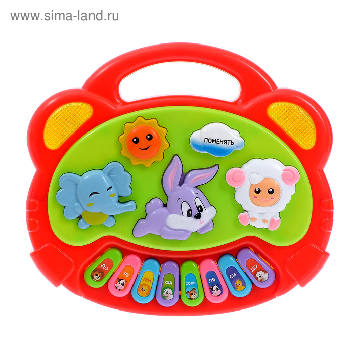 Музыкальная игрушка-пианино «Весёлые друзья», световые и звуковые эффекты, МИКС Музыкальная игрушка-пианино «Весёлые друзья», световые и звуковые эффекты, МИКС