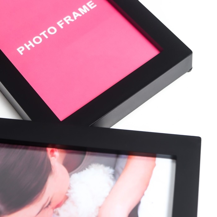 Мультирамка пластик на 5 фото 10х15 см, цв. чёрный Мультирамка пластик на 5 фото 10х15 см, цв. чёрный