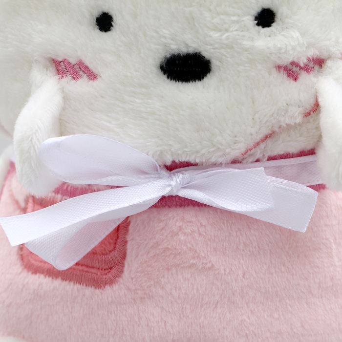 Мягкая игрушка-плед «Мишка», 20 см, цвет белый Мягкая игрушка-плед «Мишка», 20 см, цвет белый