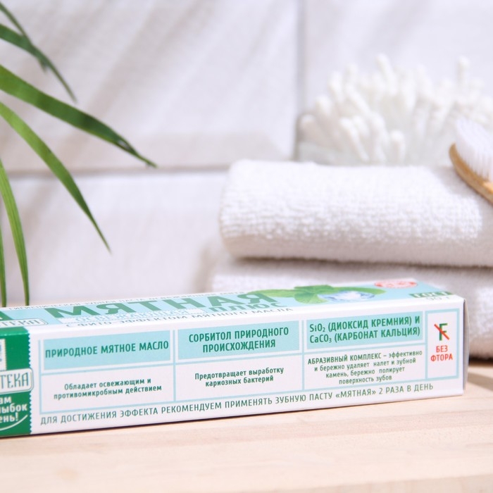 Зубная паста Весна Главаптека  Зубная паста Весна Главаптека "Мятная", 90 г, в пенале