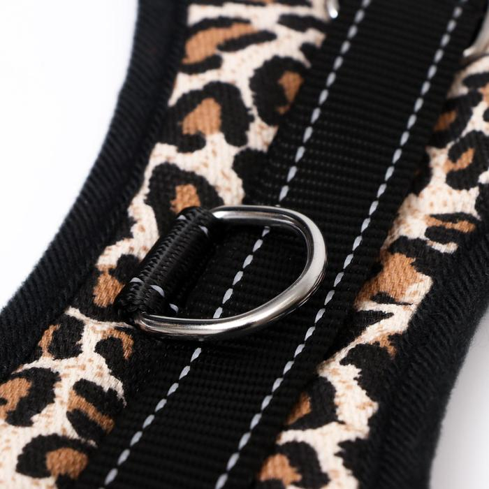 Шлейка К7 мягкая светоотражающая, размер L, ОГ 64-86 см, вес 18- 27,5 кг, леопард Шлейка К7 мягкая светоотражающая, размер L, ОГ 64-86 см, вес 18- 27,5 кг, леопард