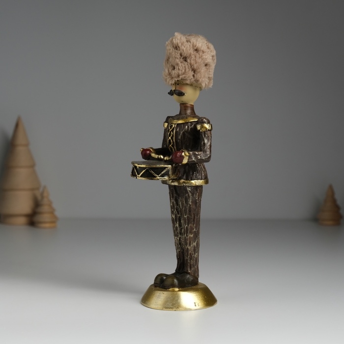 Сувенир полистоун  Сувенир полистоун "Солдатик с барабаном" 5х6х19 см