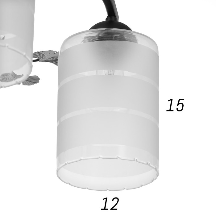 Люстра 1697/6 E27 40Вт белый 57х57х28 см BayerLux