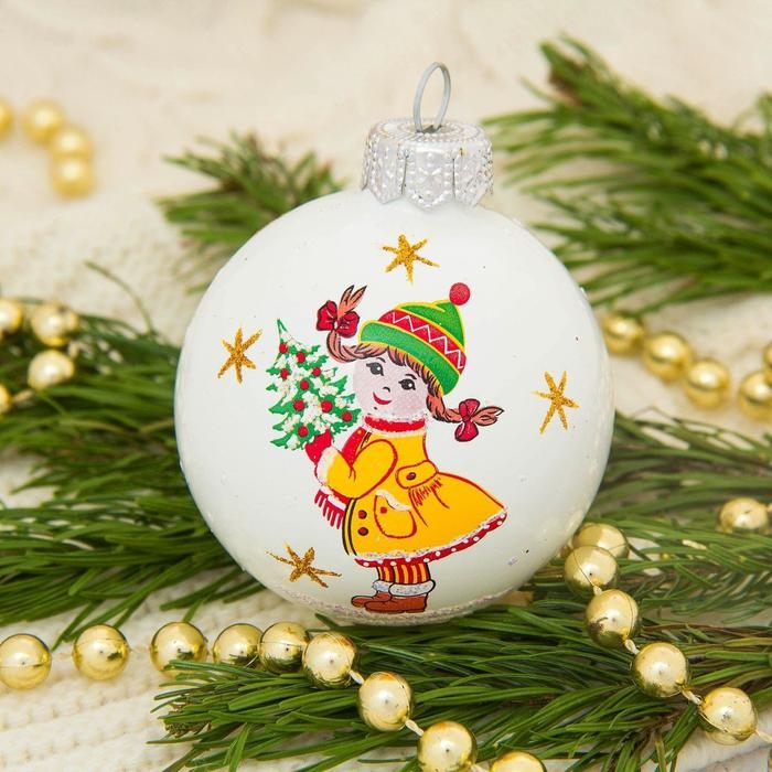 Шар Шар "Новогодний " d-6 см, микс