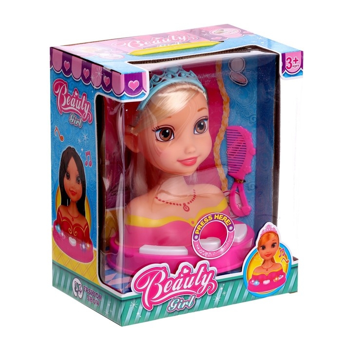 Кукла-манекен для создания причёсок «Маленькая принцесса» свет, звук Кукла-манекен для создания причёсок «Маленькая принцесса» свет, звук