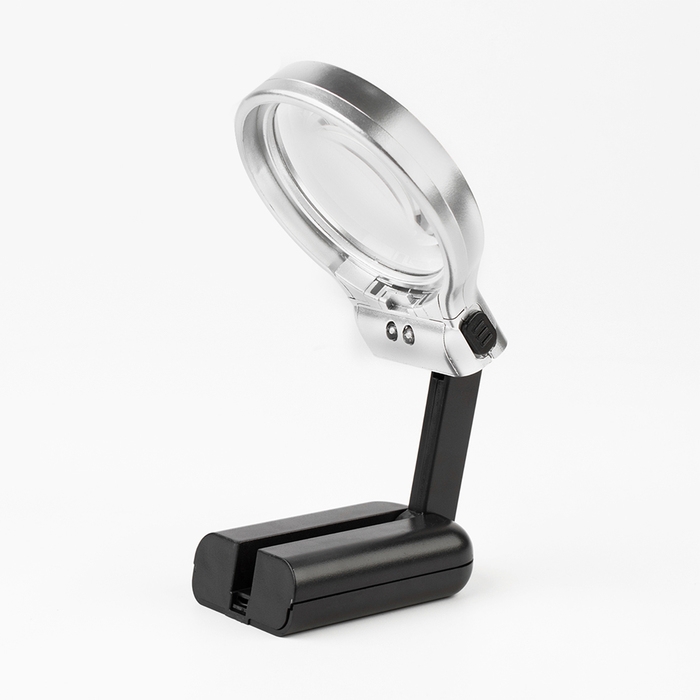 Лупа складная, линза 63мм, подсветка Лупа складная, линза 63мм, подсветка