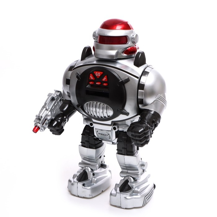 Робот радиоуправляемый «Космический боец», световые и звуковые эффекты, стреляет дисками, МИКС Робот радиоуправляемый «Космический боец», световые и звуковые эффекты, стреляет дисками, МИКС