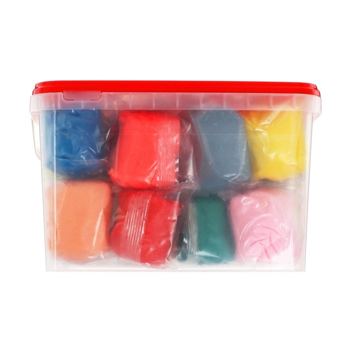 Тесто для лепки, 25 цветов, 1500 г,  Тесто для лепки, 25 цветов, 1500 г, "Игротека", в пластиковом контейнере, аксессуары в ПОДАРОК