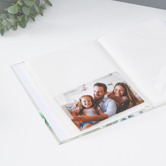 Фотоальбом на 80 фото 10х15 см Фотоальбом на 80 фото 10х15 см "Мраморная роза" в коробке МИКС 5,3х19х23 см