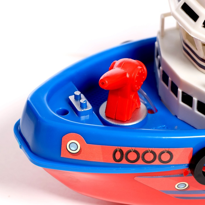 Катер «Городская Гавань», плавает, стреляет водой, работает от батареек