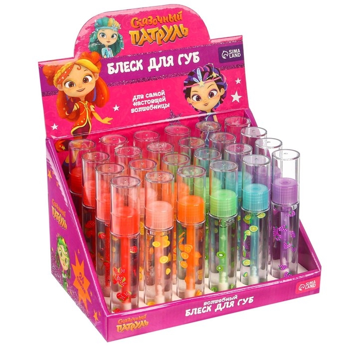 Блеск для губ детский, микс вкусов, 8 мл "Подружки", Сказочный патруль