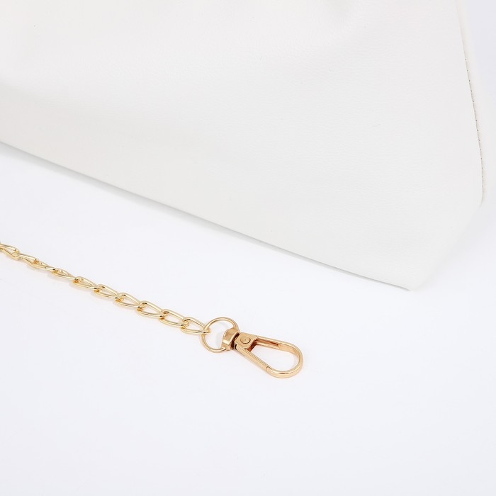 Сумка-багет на молнии, цвет белый Сумка-багет на молнии, цвет белый