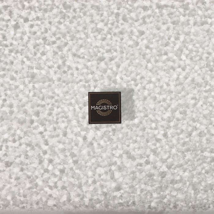 Блюдо стеклянное сервировочное «Сияние», 32×16×2,5 см, цвет золотой Блюдо стеклянное сервировочное «Сияние», 32×16×2,5 см, цвет золотой