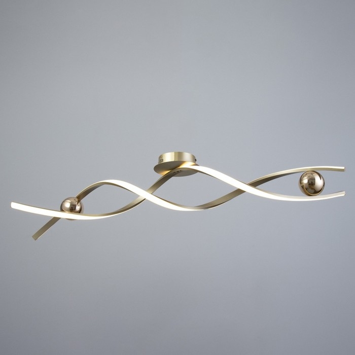 Светильник Светильник "Спираль" LED 112Вт 3000-6000К золото 100х22х22 см BayerLux