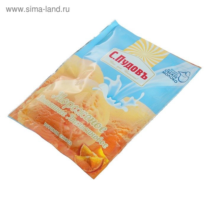 Смесь для приготовления мороженого «С. Пудовъ», апельсиновое, 70 г Смесь для приготовления мороженого «С. Пудовъ», апельсиновое, 70 г