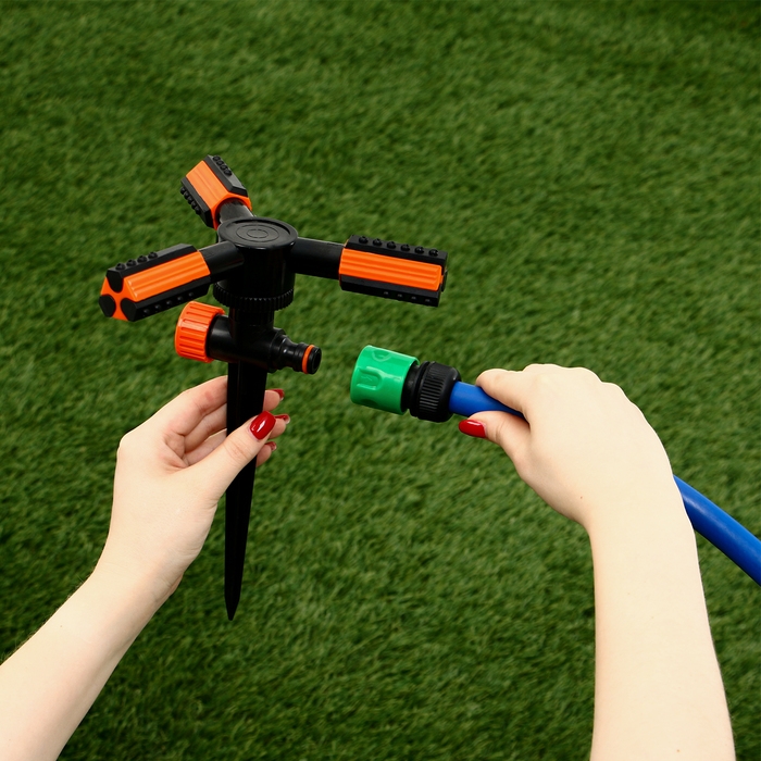 Распылитель 3-лепестковый, 24 см, под коннектор, пика, пластик, Greengo Распылитель 3-лепестковый, 24 см, под коннектор, пика, пластик, Greengo