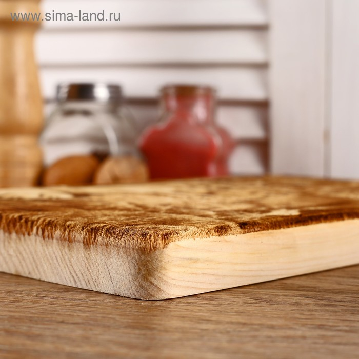 Доска из массива кедра «Рысь», прямоугольная, 18 × 28 см Доска из массива кедра «Рысь», прямоугольная, 18 × 28 см