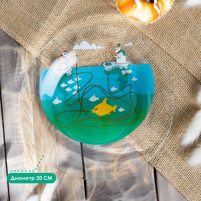 Набор детской посуды Доляна «Ловись большая и малая», 3 предмета: миска 450 мл, тарелка d=20 см, кружка Набор детской посуды Доляна «Ловись большая и малая», 3 предмета: миска 450 мл, тарелка d=20 см, кружка