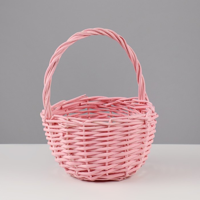 Набор корзин плетеных, ива, 24x13/26 см, 18x11/23 см, 2 шт, розовый Набор корзин плетеных, ива, 24x13/26 см, 18x11/23 см, 2 шт, розовый