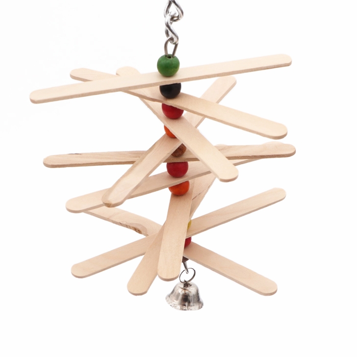 Игрушка для птиц Игрушка для птиц"Вертушка" с колокольчиком 25 х 11 см