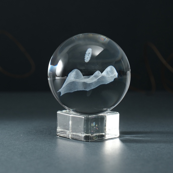Сувенир стекло шар  Сувенир стекло шар "Горы" d=6 см
