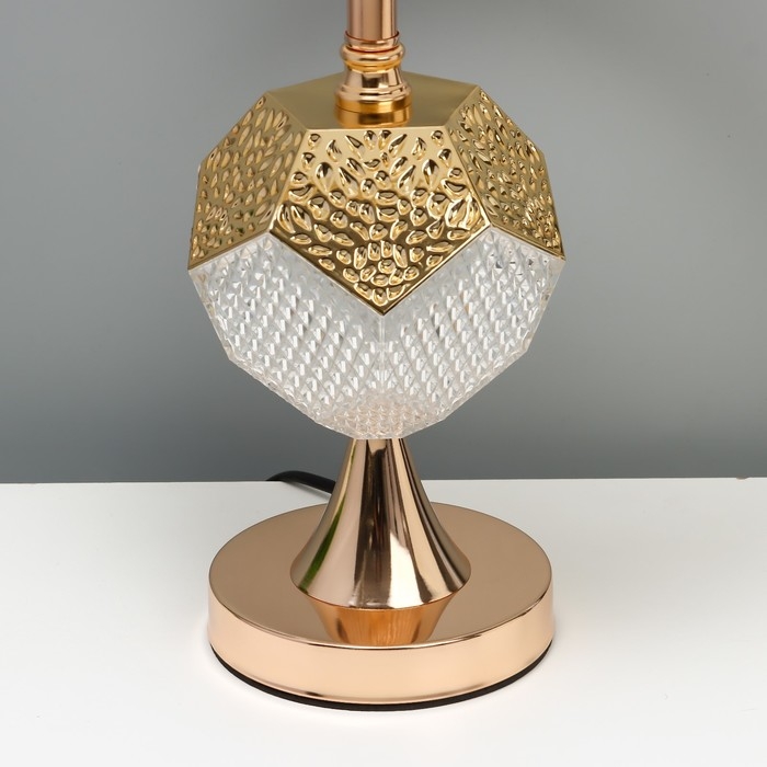 Настольная лампа с подсветкой Настольная лампа с подсветкой "Джемма" Е27 40Вт золото 25х25х45 см