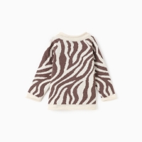 Джемпер вязаный Крошка Я Zebra рост 92-98 см, молочный