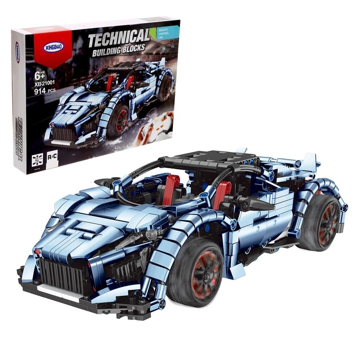 Конструктор радиоуправляемый «Спорткар», 914 деталей Конструктор радиоуправляемый «Спорткар», 914 деталей