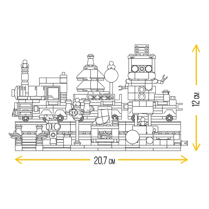 Конструктор «Новогодний экспресс», 548 деталей Конструктор «Новогодний экспресс», 548 деталей