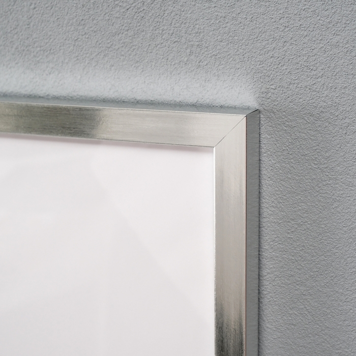 Фоторамка пластик Фоторамка пластик "МИРАМ" 40х60 см, 641822-17, серебро (пластиковый экран)