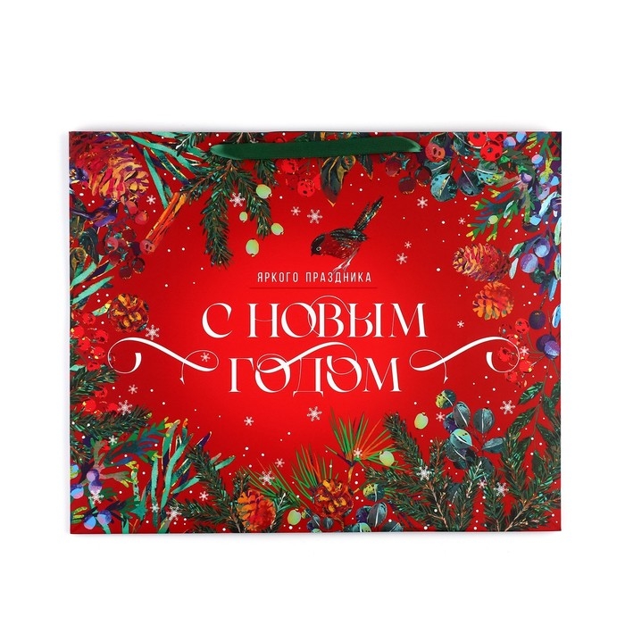 Пакет подарочный новогодний ламинированный «Новогодняя сказка», XL 49 х 40 х 19 см, Новый год Пакет подарочный новогодний ламинированный «Новогодняя сказка», XL 49 х 40 х 19 см, Новый год
