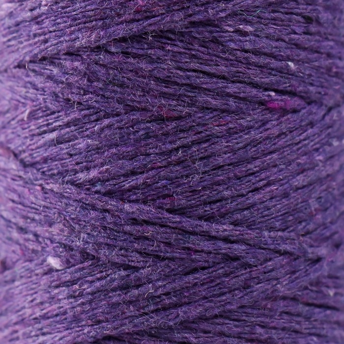 Шнур для вязания 100% хлопок, ширина 1мм 100м 80гр "Тёмно-сиреневый" 10х4,2х4,2 см